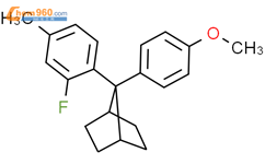 Bicyclo[2.2.1]heptane, 7-(2-fluoro-4-methylphenyl)-7-(4-methoxyphenyl)-结构式图片|200001-82-7结构式图片
