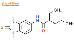 Pentanamide, N-(2,3-dihydro-2-thioxo-1H-benzimidazol-5-yl)-2-ethyl-结构式图片|200001-90-7结构式图片