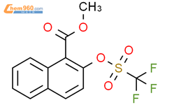 2-三氟甲磺酰氧-1-萘甲酯结构式图片|200573-11-1结构式图片