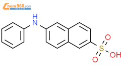 2-苯胺萘-6-磺酸结构式图片|20096-53-1结构式图片