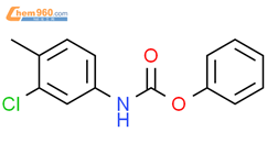 N-(3-氯-4-甲基苯基)氨基甲酸苯酯结构式图片|201023-69-0结构式图片