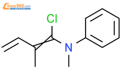 N-(1-氯-2-甲基-1,3-丁二烯-1-基)-N-甲基苯胺结构式图片|201679-81-4结构式图片