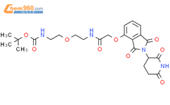 1,1-二甲基乙基 N-[2-[2-[[2-[[2-(2,6- 二氧-3-哌啶基)-2,3-二氢-1,3-二氧-1H-异吲哚-4 -基]氧基]乙酰基]氨基]乙氧基]乙基]氨基甲酸酯结构式图片|2022182-62-1结构式图片