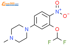 Piperazine, 1-[3-(difluoromethoxy)-4-nitrophenyl]-4-methyl-结构式图片|2026616-53-3结构式图片