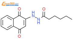 己酸 2-(1,4-二氢-1,4-二氧基-2-萘)肼结构式图片|20287-15-4结构式图片