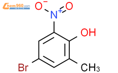 4-溴-2-甲基-6-硝基苯酚结构式图片|20294-50-2结构式图片