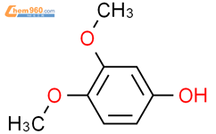 3,4-二甲氧基苯酚结构式图片|2033-89-8结构式图片