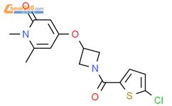 4-[1-(5-chlorothiophene-2-carbonyl)azetidin-3-yl]oxy-1,6-dimethylpyridin-2-one结构式图片|2034310-23-9结构式图片