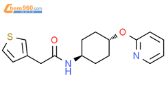 N-[(1r,4r)-4-(pyridin-2-yloxy)cyclohexyl]-2-(thiophen-3-yl)acetamide结构式图片|2034316-00-0结构式图片