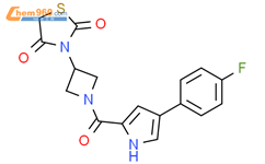 3-[1-[4-(4-fluorophenyl)-1H-pyrrole-2-carbonyl]azetidin-3-yl]-1,3-thiazolidine-2,4-dione