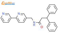 N-({[2,3'-bipyridine]-5-yl}methyl)-3,3-diphenylpropanamide结构式图片|2034479-36-0结构式图片