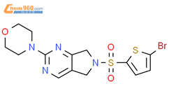 4-{6-[(5-bromothiophen-2-yl)sulfonyl]-5H,6H,7H-pyrrolo[3,4-d]pyrimidin-2-yl}morpholine结构式图片|2034614-31-6结构式图片