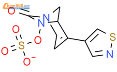 硫酸 单[4-(4-异噻唑基)-7-氧代-1,6-二氮杂双环[3.2.1]辛-3-烯-6-基]酯 离子(1-)结构式图片|2036317-27-6结构式图片