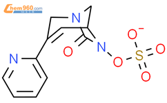 硫酸单[7-氧代-3-(2-吡啶基)-1,6-二氮杂双环[3.2.1]辛-3-烯-6-基]酯离子(1-)结构式图片|2036317-85-6结构式图片
