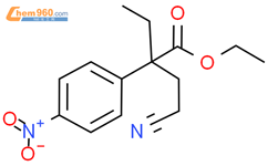 α-(2-氰乙基)-α-乙基-4-硝基-苯乙酸乙酯结构式图片|203808-68-8结构式图片
