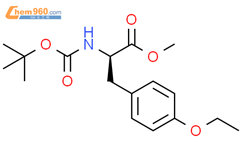 N-[(1,1-二甲基乙氧基)羰基]-O-乙基-D-酪氨酸 甲基酯结构式图片|204266-83-1结构式图片