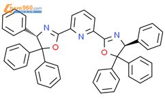 Pyridine, 2,6-bis[(4S)-4,5-dihydro-4,5,5-triphenyl-2-oxazolyl]-结构式图片|204523-03-5结构式图片