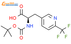 (R) -2-(叔丁氧羰基)氨基)-3-(6-(三氟甲基)吡啶-3-基)丙酸结构式图片|2050910-58-0结构式图片