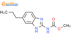 Carbamic acid, (5-propyl-1H-benzimidazol-2-yl)-, methyl ester结构式图片|20559-53-9结构式图片