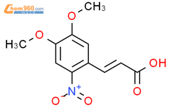 4,5-二甲氧基-2-硝基肉桂酸结构式图片|20567-38-8结构式图片