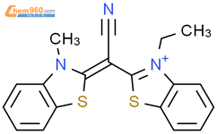 2-[氰基(3-甲基-2(3H)-苯并噻唑基)甲基]-3-乙基苯并噻唑结构式图片|2057415-91-3结构式图片