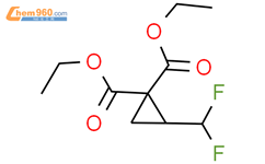 2-(二氟甲基)-1,1-环丙烷二甲酸 1,1-二乙酯结构式图片|2058331-59-0结构式图片