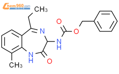 苯甲基 (5-乙基-9-甲基-2-氧亚基-2,3-二氢-1H-苯并[E][1,4]重氮基庚英-3-基)氨基甲酯结构式图片|205996-05-0结构式图片