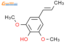 2,6-二甲氧基-4-(1e)-1-丙烯基苯酚结构式图片|20675-95-0结构式图片