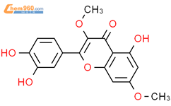 3,7-二-O-甲基槲皮素结构式图片|2068-02-2结构式图片