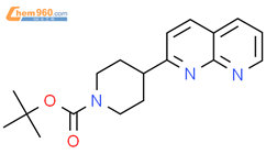 Tert-butyl 4-(1,8-naphthyridin-2-yl)piperidine-1-carboxylate结构式图片|206989-62-0结构式图片