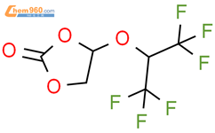 4-[2,2,2-三氟-1-(三氟甲基)乙氧基]-1,3-二氧戊环-2-酮结构式图片|2071177-78-9结构式图片