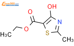 4-羟基-2-甲基噻唑-5-甲酸乙酯结构式图片|20737-48-8结构式图片
