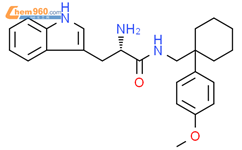 (S)-2-氨基-3-(1H-吲哚-3-基)-N-((1-(4-甲氧基苯基)环己基)甲基)丙酰胺结构式图片|2077237-94-4结构式图片