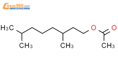 乙酸-3,7-二甲基辛酯结构式图片|20780-49-8结构式图片