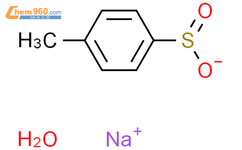 对甲苯亚磺酸钠水合物结构式图片|207801-20-5结构式图片