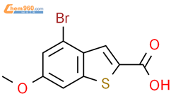 4-bromo-6-methoxybenzo[b]thiophene-2-carboxylic acid结构式图片|2082733-12-6结构式图片