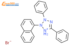 2H-Tetrazolium, 2-(1-naphthalenyl)-3,5-diphenyl-, bromide结构式图片|20828-77-7结构式图片