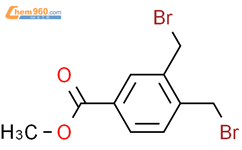 3,4-双(溴代甲基)苯甲酸甲酯结构式图片|20896-23-5结构式图片
