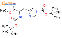 L-Histidine, N,1-bis[(1,1-dimethylethoxy)carbonyl]-, methyl ester结构式图片|20898-43-5结构式图片