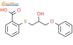 Benzoic acid, 2-[(2-hydroxy-3-phenoxypropyl)thio]-结构式图片|209050-63-5结构式图片