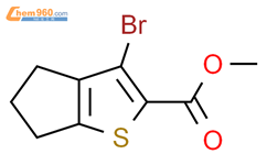 4H-Cyclopenta[b]thiophene-2-carboxylic acid, 3-bromo-5,6-dihydro-, methyl ester结构式图片|2090753-09-4结构式图片