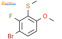 （3-溴-2-氟-6-甲氧基苯基）（甲基）硫烷结构式图片|2090849-39-9结构式图片