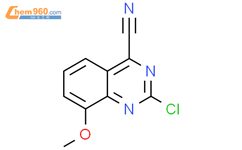 2-氯-8-甲氧基-4-喹唑啉甲腈结构式图片|2091476-28-5结构式图片