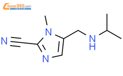 1H-Imidazole-2-carbonitrile, 1-methyl-5-[[(1-methylethyl)amino]methyl]-结构式图片|2092273-00-0结构式图片