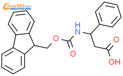 Fmoc-(S)-3-氨基-3-苯基丙酸结构式图片|209252-15-3结构式图片