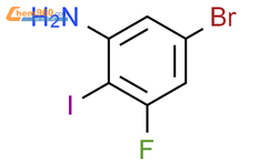 5-溴-3-氟-2-碘苯胺结构式图片|2092868-81-8结构式图片