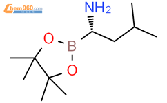(αS)-4,4,5,5-四甲基-α-(2-甲基丙基)-1,3,2-二氧杂硼烷-2-甲胺结构式图片|2095886-42-1结构式图片