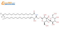棕榈酰-（甲基-D3）-乳糖神经酰胺结构式图片|2097249-92-6结构式图片