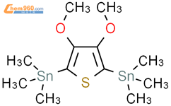 (3,4-二甲氧基噻吩-2,5-二基)双(三甲基锡)结构式图片|2102848-94-0结构式图片