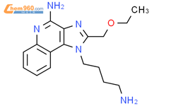 1H-Imidazo[4,5-c]quinoline-1-butanamine, 4-amino-2-(ethoxymethyl)-结构式图片|210304-20-4结构式图片